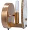 Hello Honey® 6" Natural & Brass Finish Agate & Metal Wall Lamp